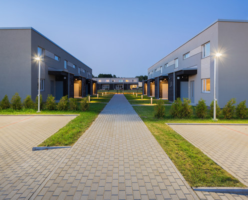 Terraced houses in Metsavahi residential district