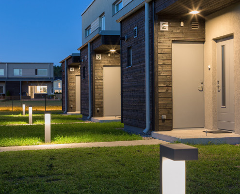 Terraced houses in Metsavahi residential district