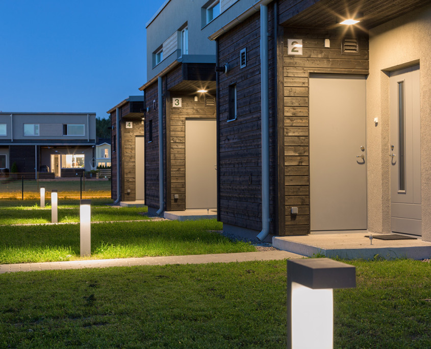 Terraced houses in Metsavahi residential district